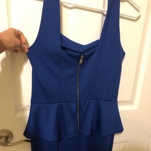 Blue pea plum dress